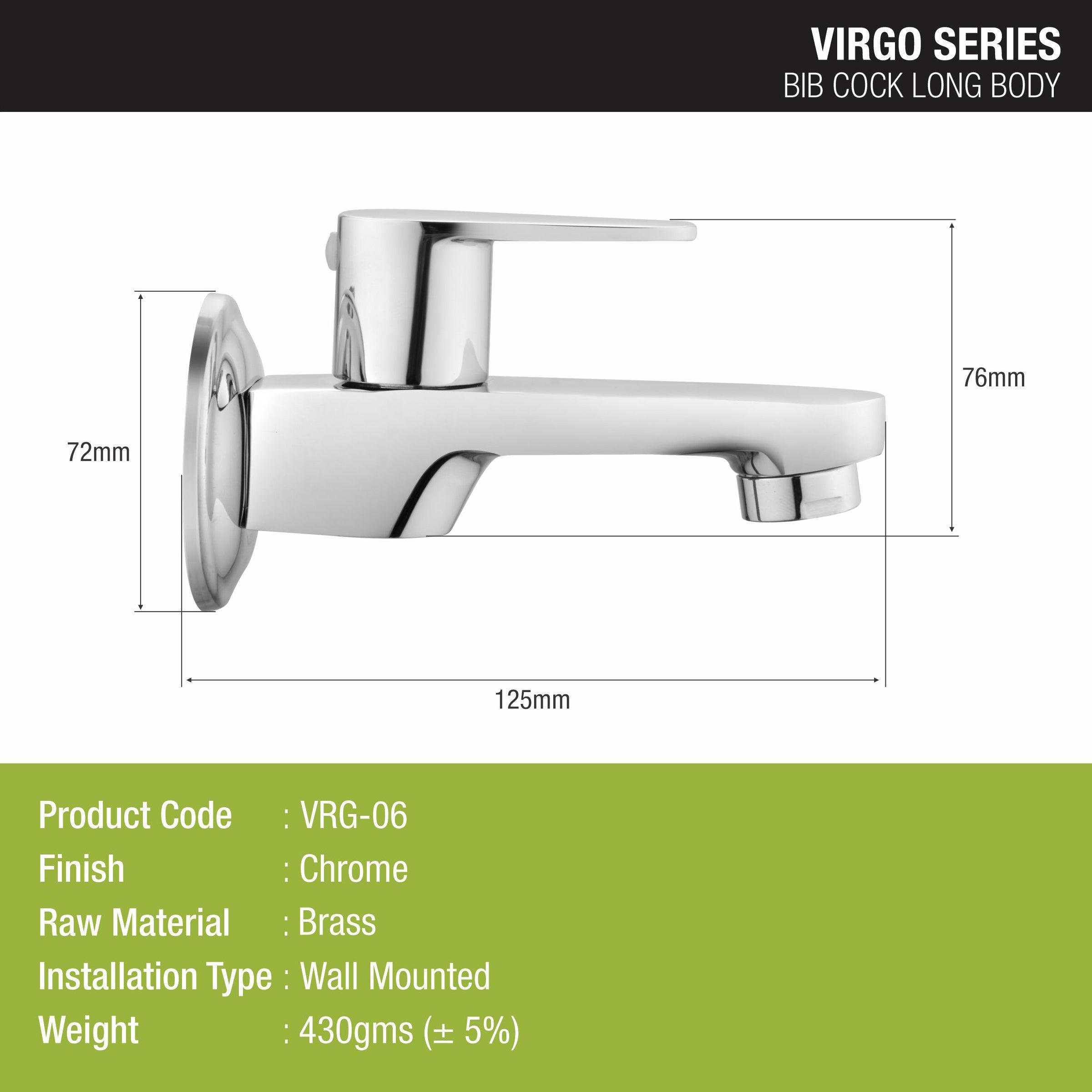 Virgo Bib Tap Long Body Brass Faucet - LIPKA - Lipka Home