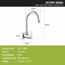 Victory Sink Tap with Medium (15 Inches) Round Swivel Spout Brass Faucet - LIPKA - Lipka Home