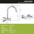 Fusion Sink Mixer Brass Faucet with Round Swivel Spout (15 Inches) - LIPKA - Lipka Home