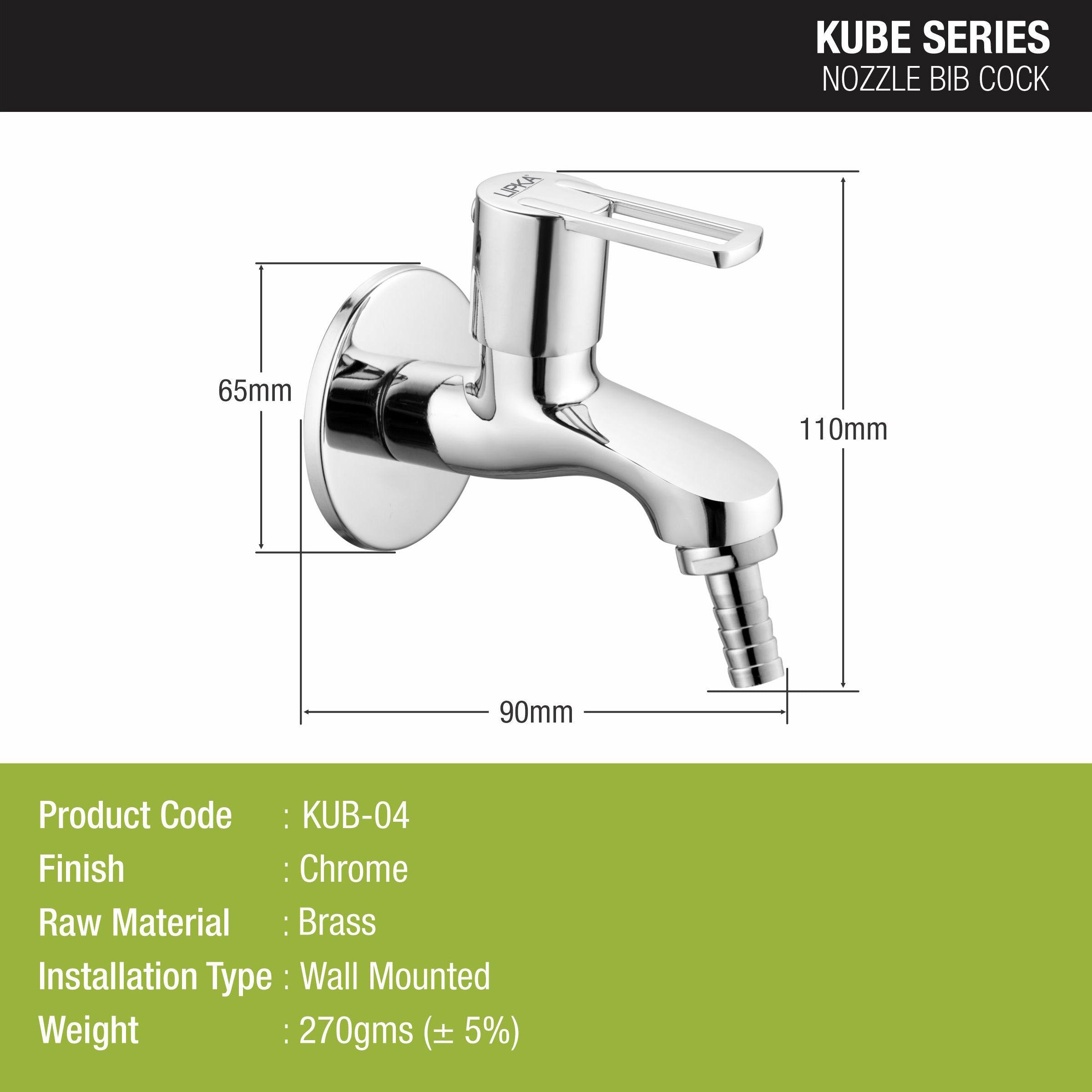 Kube Nozzle Bib Tap Brass Faucet - LIPKA - Lipka Home