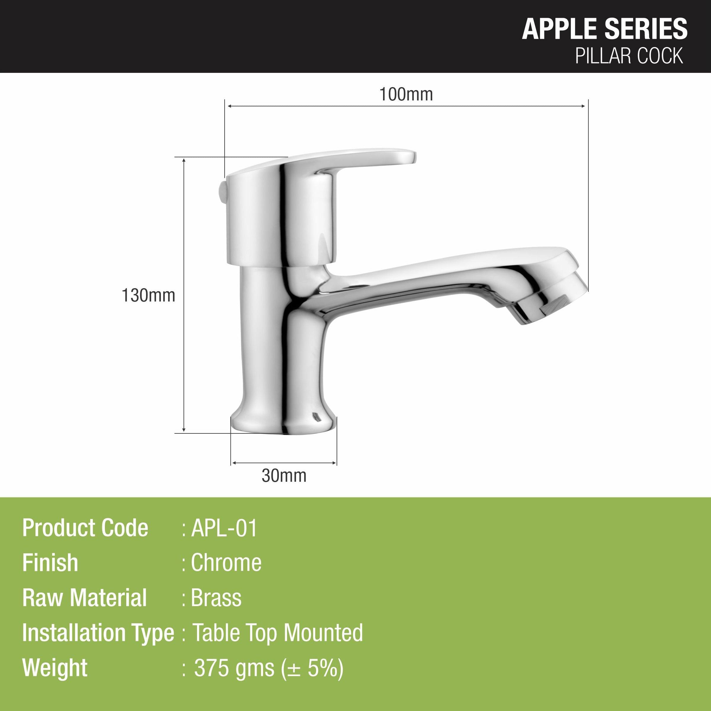 Apple Pillar Tap Brass Faucet - LIPKA - Lipka Home