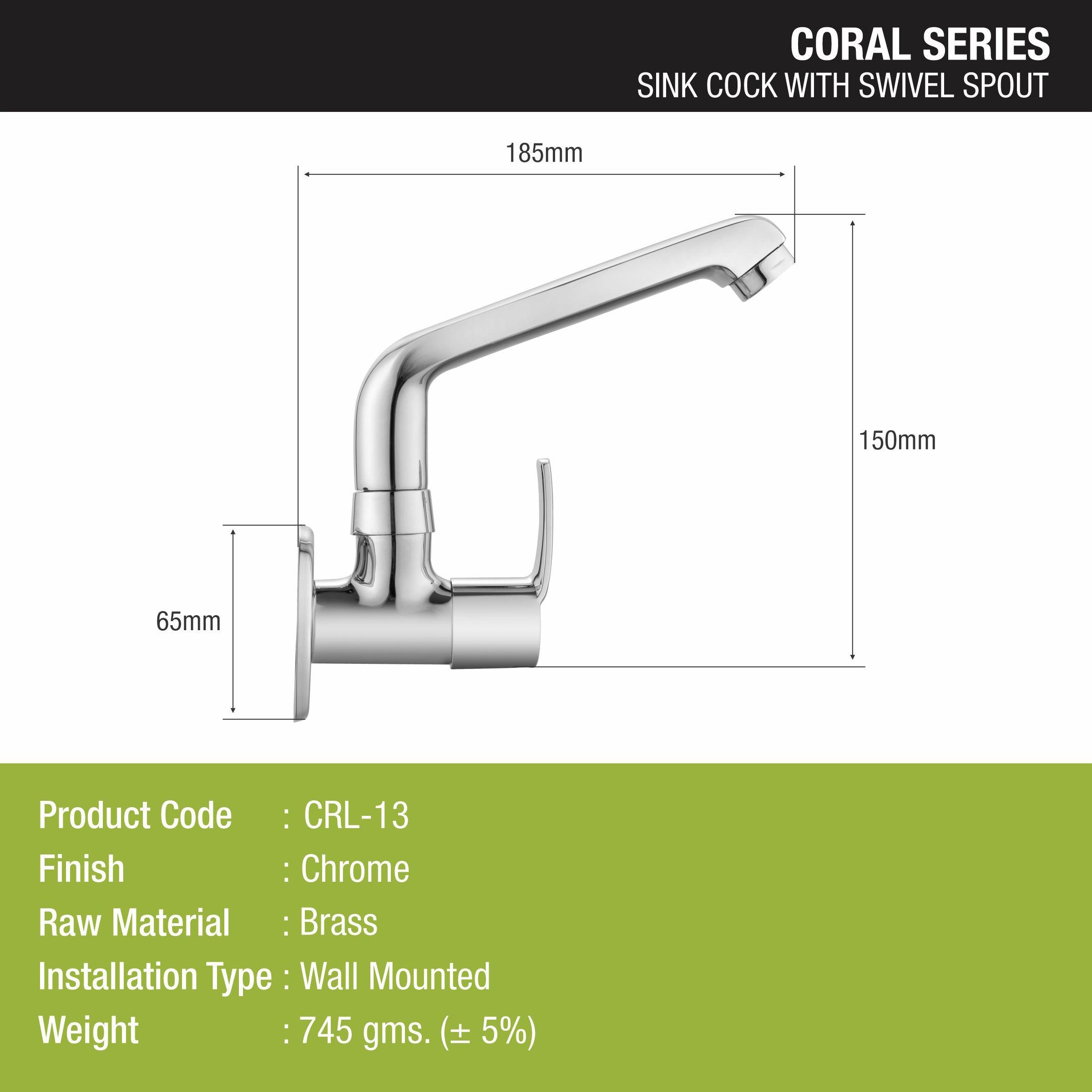 Coral Sink Tap Brass Faucet with Swivel Spout - LIPKA - Lipka Home