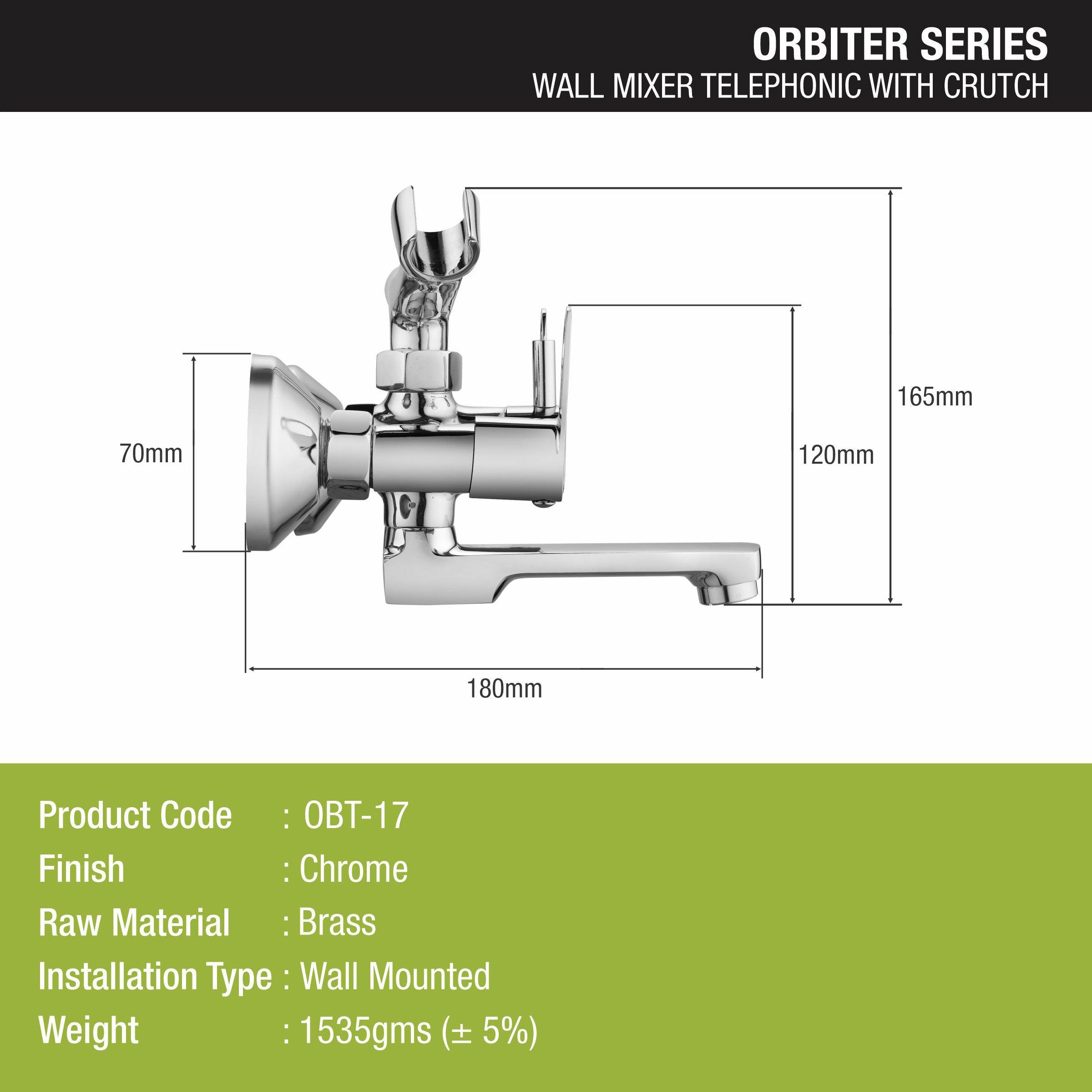 Orbiter Telephonic Wall Mixer Brass Faucet - LIPKA - Lipka Home