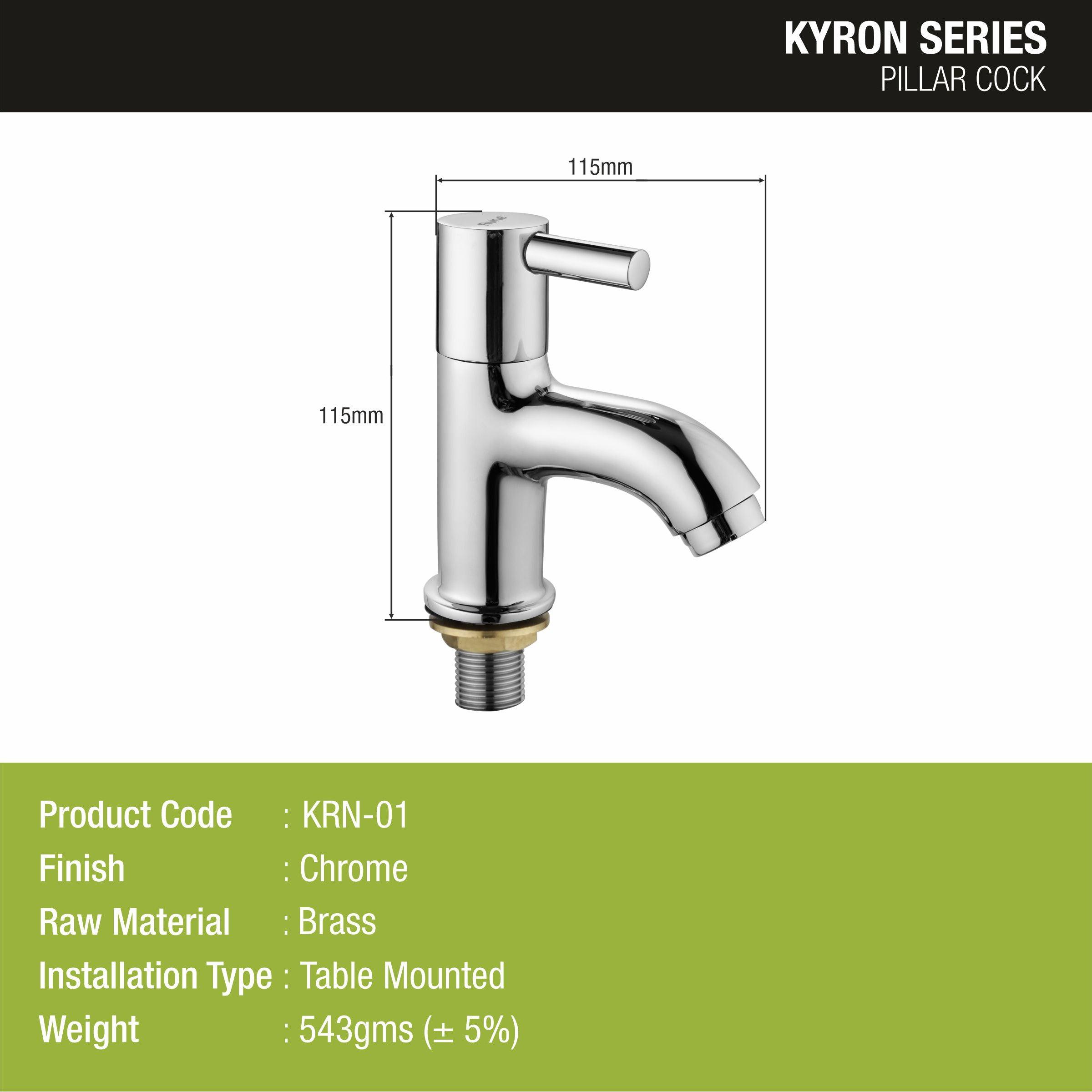 Kyron Pillar Tap Brass Faucet - LIPKA - Lipka Home