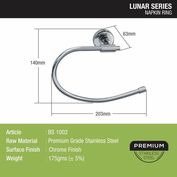 Lunar Napkin Ring - LIPKA - Lipka Home