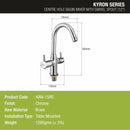 Kyron Centre Hole Basin Mixer Brass Faucet with Round Swivel Spout (12 Inches) - LIPKA - Lipka Home
