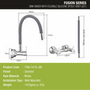 Fusion Sink Mixer Brass Faucet with Flexible Silicone Spout (Grey) - LIPKA - Lipka Home