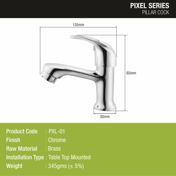 Pixel Pillar Tap Brass Faucet - LIPKA - Lipka Home