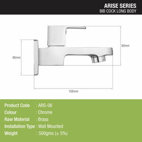 Arise Long Body Bib Tap Faucet - LIPKA - Lipka Home