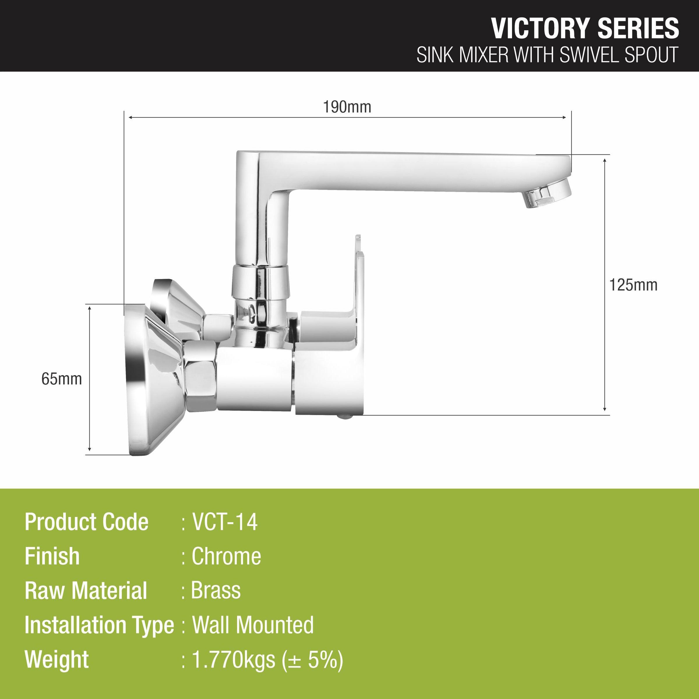 Victory Sink Mixer with Swivel Spout Faucet - LIPKA - Lipka Home