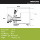 Lava Telephonic Wall Mixer Brass Faucet with Crutch - LIPKA - Lipka Home