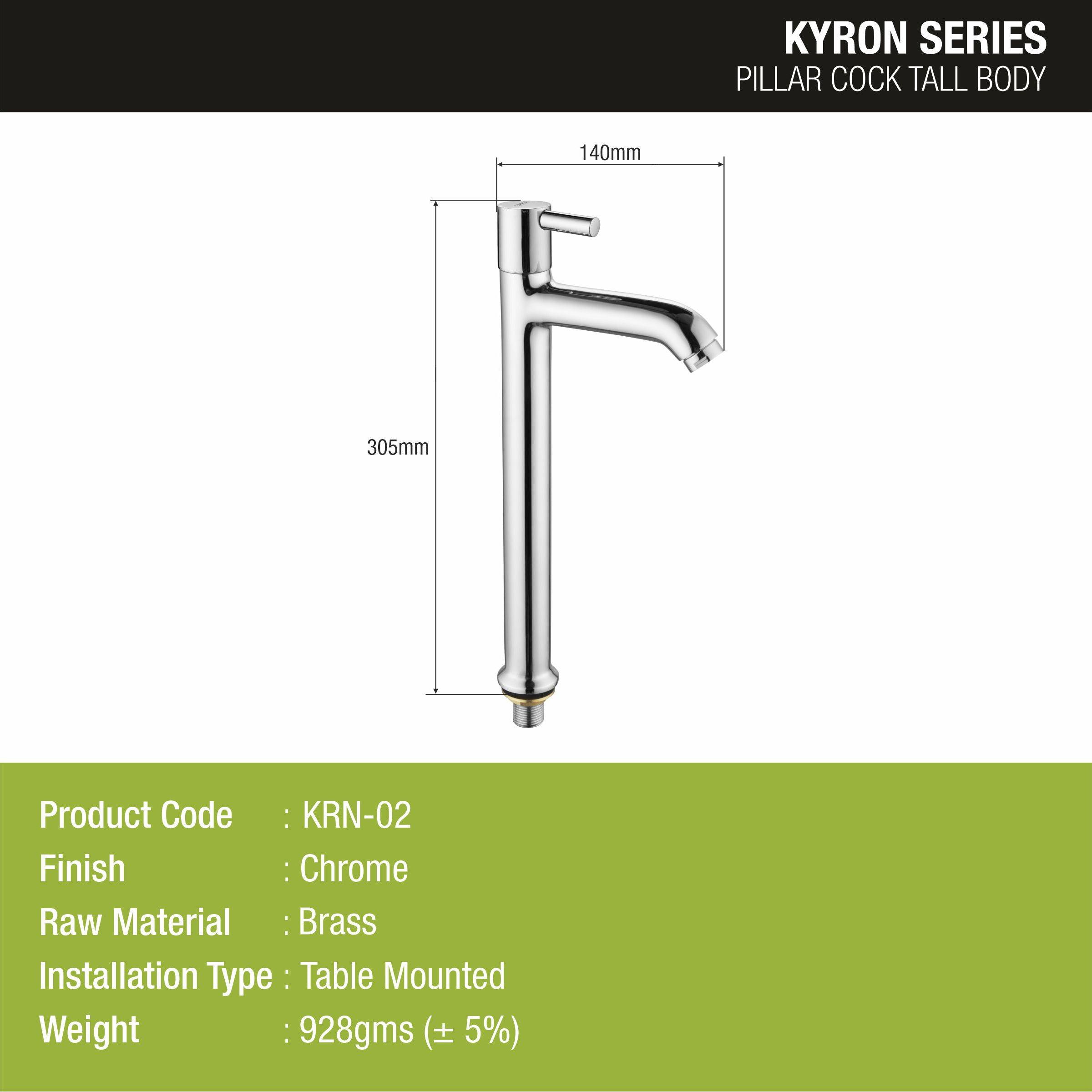 Kyron Tall Body Pillar Tap Faucet- LIPKA - Lipka Home