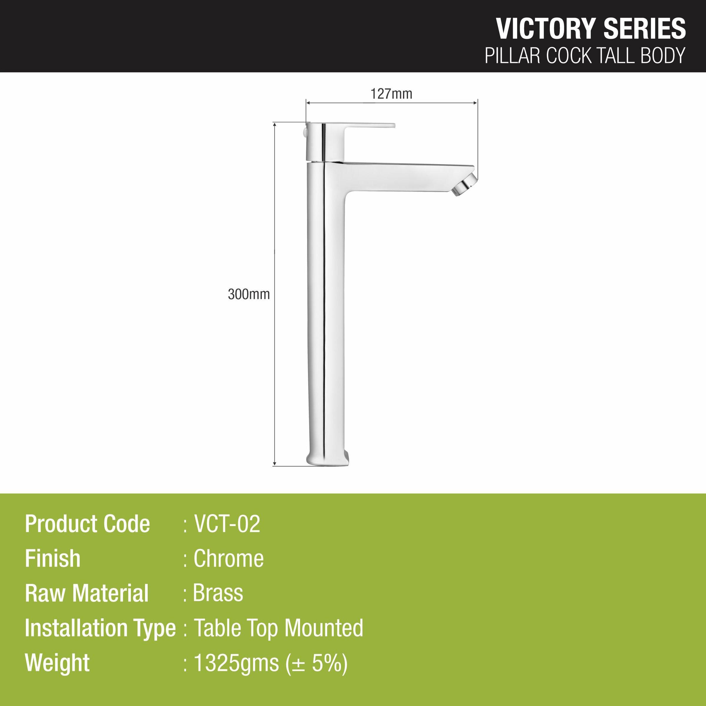 Victory Pillar Tap Tall Body Brass Faucet- LIPKA - Lipka Home