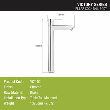Victory Pillar Tap Tall Body Brass Faucet- LIPKA - Lipka Home