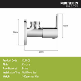 Kube Angle Valve Brass Faucet - LIPKA - Lipka Home