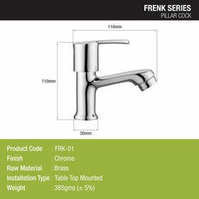 Frenk Pillar Tap Brass Faucet - LIPKA - Lipka Home