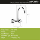 Kyron Single Lever Sink Mixer with Swivel Spout (15 Inches) - LIPKA - Lipka Home