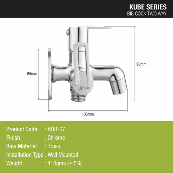 Kube Two Way Bib Tap Faucet - LIPKA - Lipka Home