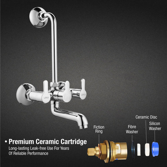 Fusion Wall Mixer Brass Faucet with L Bend - LIPKA - Lipka Home