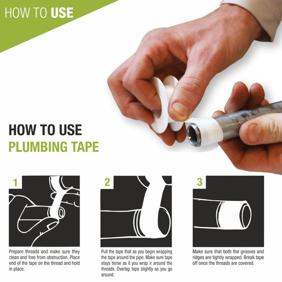 Thread Seal PTFE Tape (Pack of 10 )- LIPKA - Lipka Home