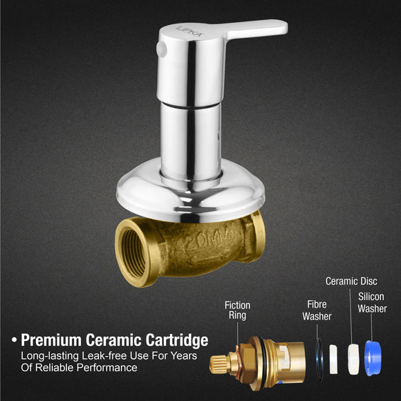Fusion Concealed Stop Valve (20mm) Brass Faucet - LIPKA - Lipka Home