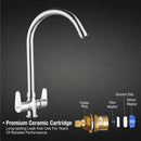 Virgo Centre Hole Basin Mixer Brass Faucet with Round Swivel Spout (20 Inches) - LIPKA - Lipka Home