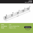 Lotus Robe Hook (5 Pin) - LIPKA - Lipka Home