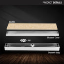 Marble Insert Shower Drain Channel (32 x 2 Inches) - LIPKA - Lipka Home