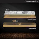 Marble Insert Shower Drain Channel - Yellow Gold (32 x 2 Inches) - LIPKA - Lipka Home