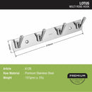 Lotus Robe Hook (4 Pin) - LIPKA - Lipka Home