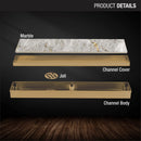 Marble Insert Shower Drain Channel - Yellow Gold (24 x 2 Inches) - LIPKA - Lipka Home