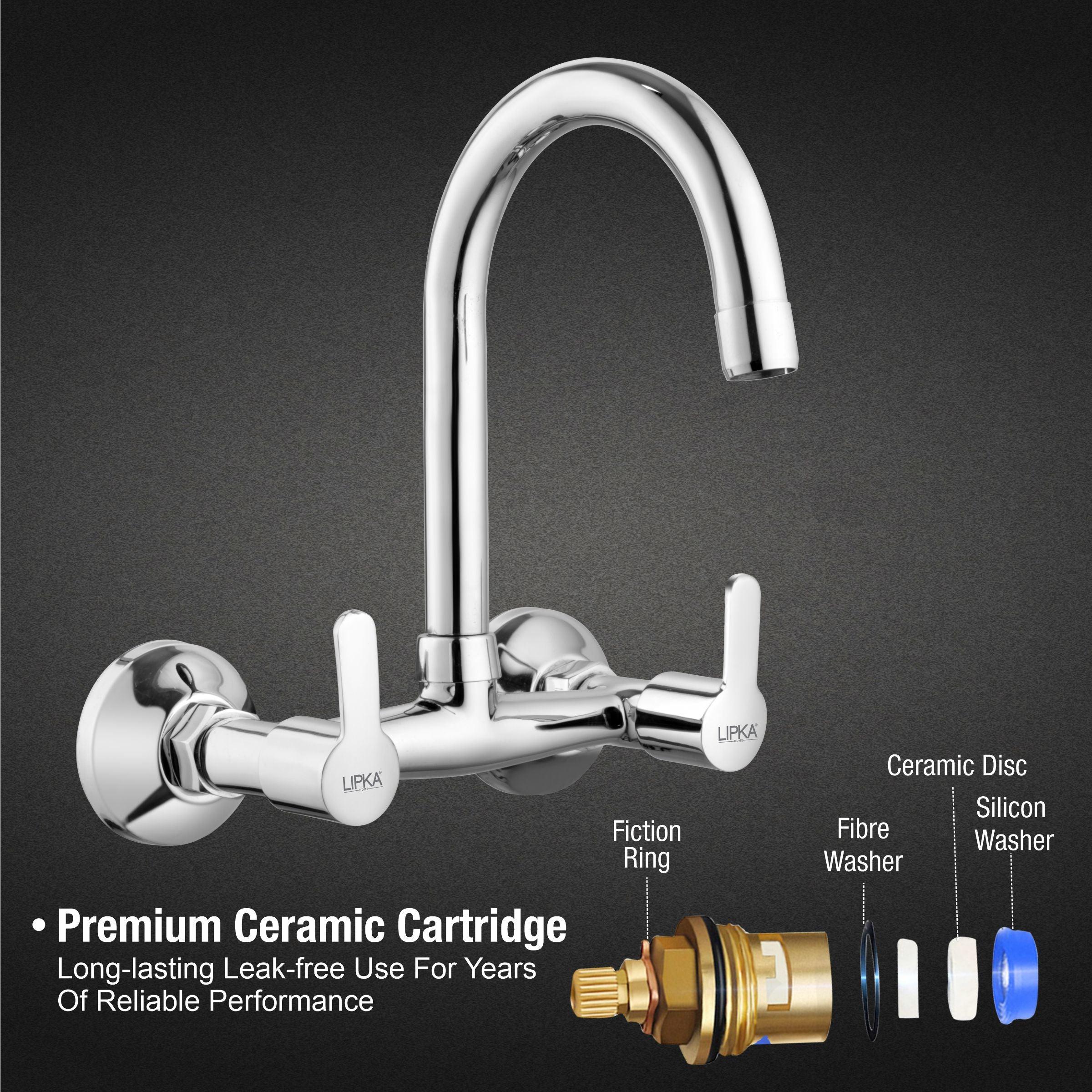 Frenk Sink Mixer Brass Faucet with Round Swivel Spout (15 Inches) product details