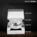 Marble Insert Shower Drain Channel (4 X 4 Inches) - LIPKA - Lipka Home