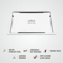 Yellow Exclusive Square Flat Cut Floor Drain (5 x 5 Inches) - LIPKA - Lipka Home