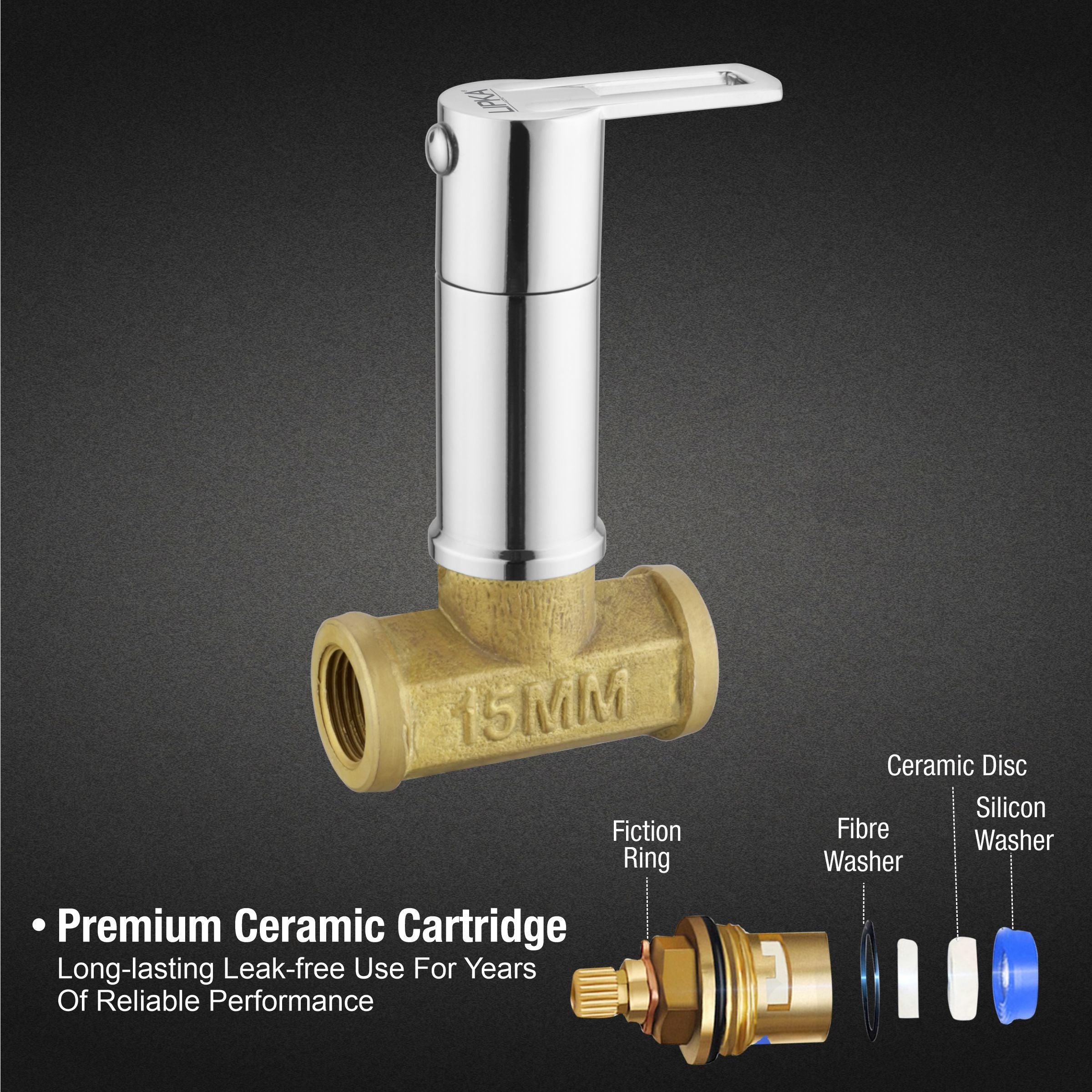 Kube Concealed Stop Valve (15mm) Brass Faucet - LIPKA - Lipka Home