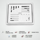 Pink Exclusive Square Floor Drain (5 x 5 Inches) - LIPKA - Lipka Home