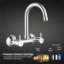 Kyron Sink Mixer Brass Faucet with Round Swivel Spout (15 Inches) - LIPKA - Lipka Home