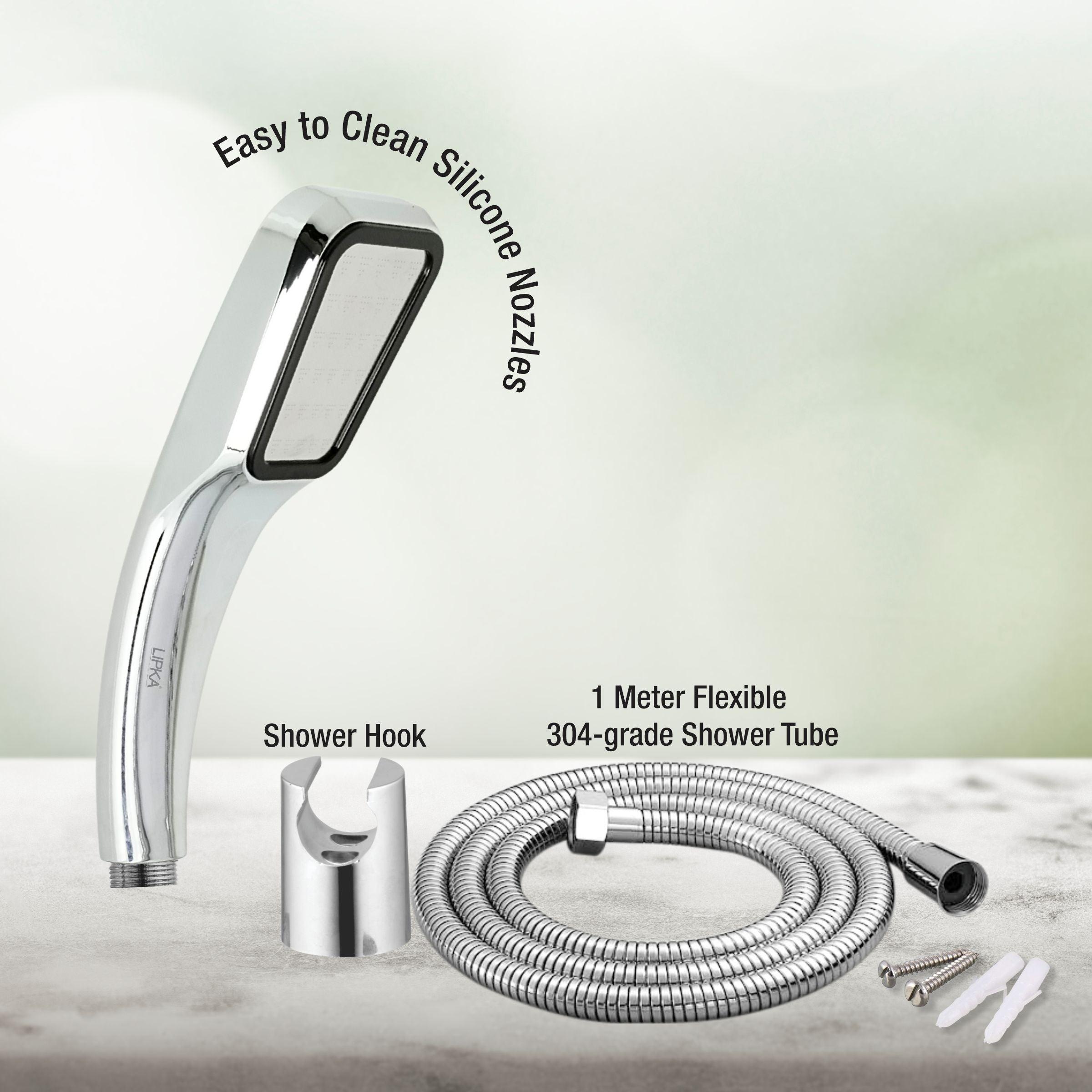 Twist Hand Shower with Holder & 304-Grade Flexible Shower Tube - LIPKA - Lipka Home