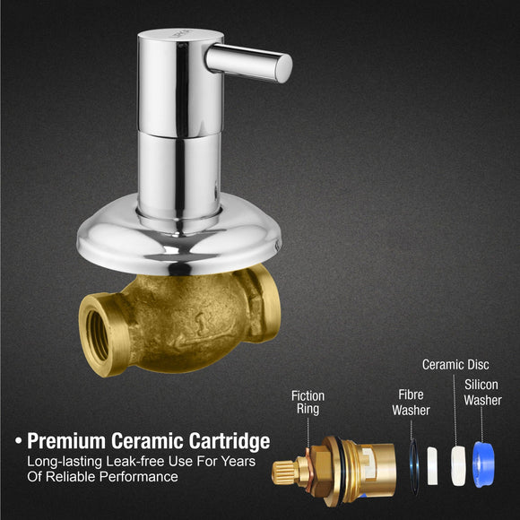 Kyron Concealed Stop Valve (15mm) Brass Faucet - LIPKA - Lipka Home