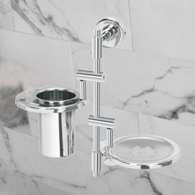 Lunar Soap Dish with Tumbler Holder - LIPKA - Lipka Home