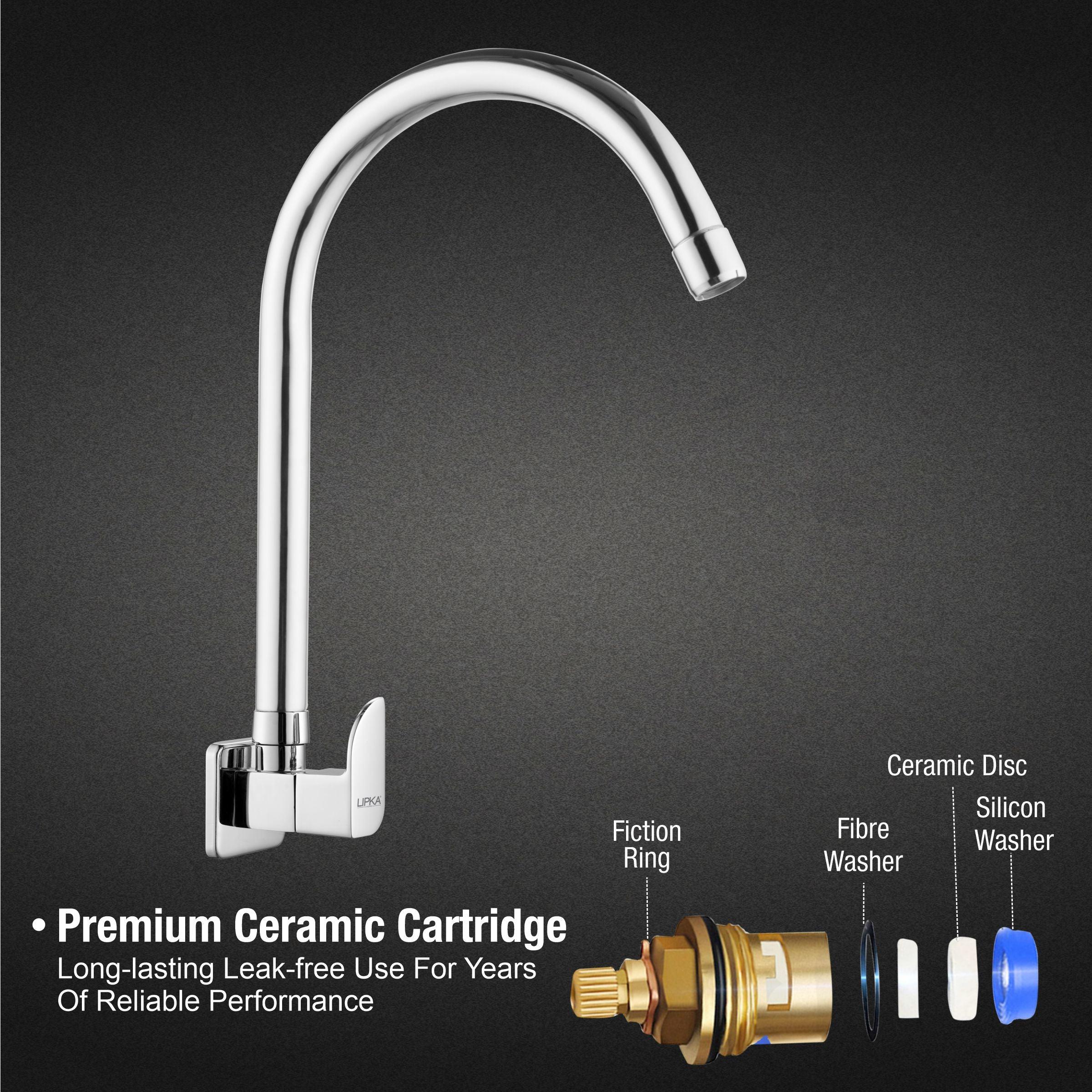 Arise Sink Tap Brass Faucet with Round Swivel Spout (20 Inches) - LIPKA - Lipka Home