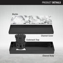 Marble Insert Shower Drain Channel - Black (12 x 5 Inches) - LIPKA - Lipka Home