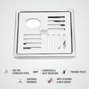 Pink Exclusive Square Floor Drain (6 x 6 Inches) with Hole - LIPKA - Lipka Home