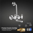 Orbiter Wall Mixer Brass Faucet with L Bend - LIPKA - Lipka Home