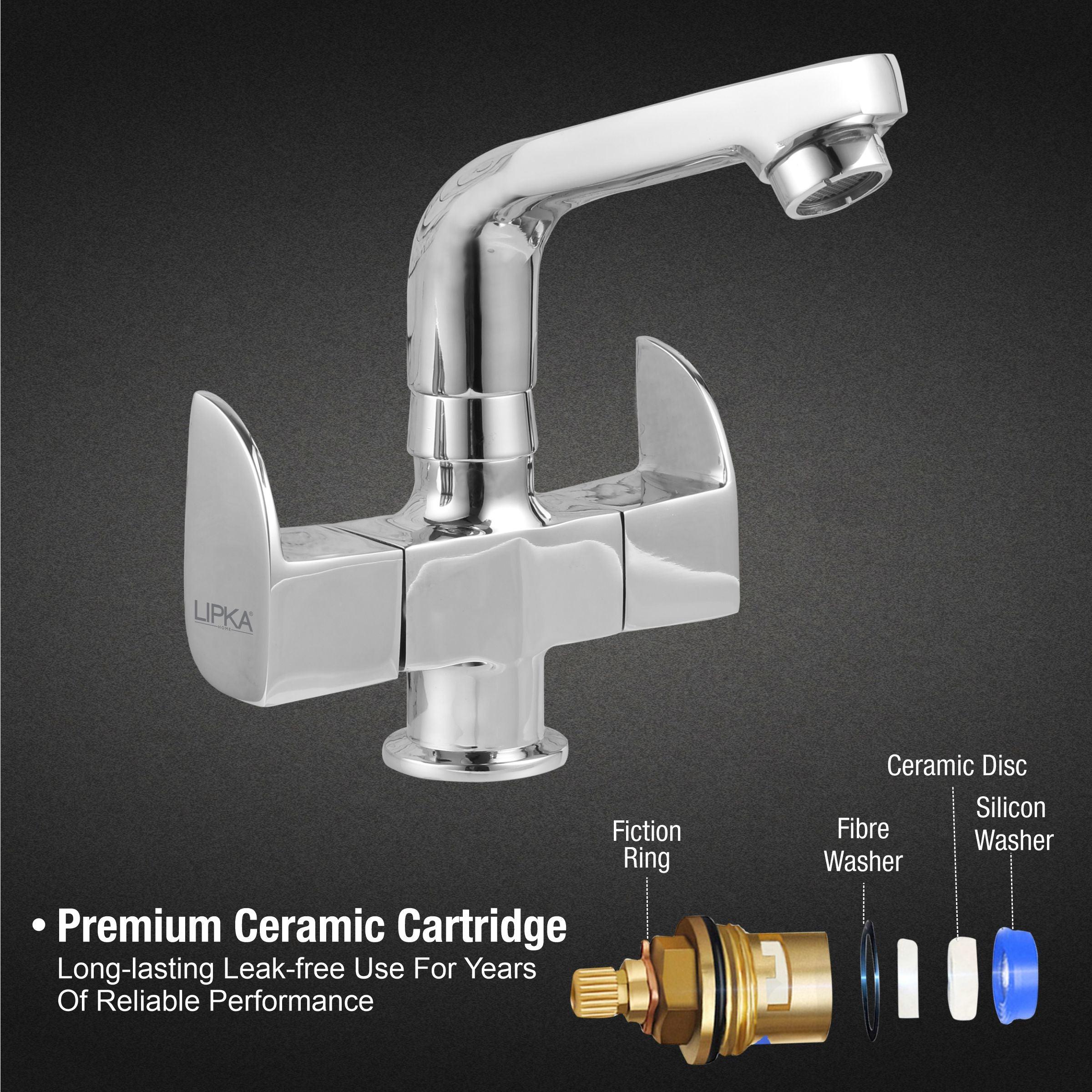 Arise Centre Hole Basin Mixer Brass Faucet with Swivel Spout - LIPKA - Lipka Home