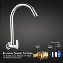 Victory Sink Tap Brass Faucet with Round Swivel Spout (20 Inches) - LIPKA - Lipka Home