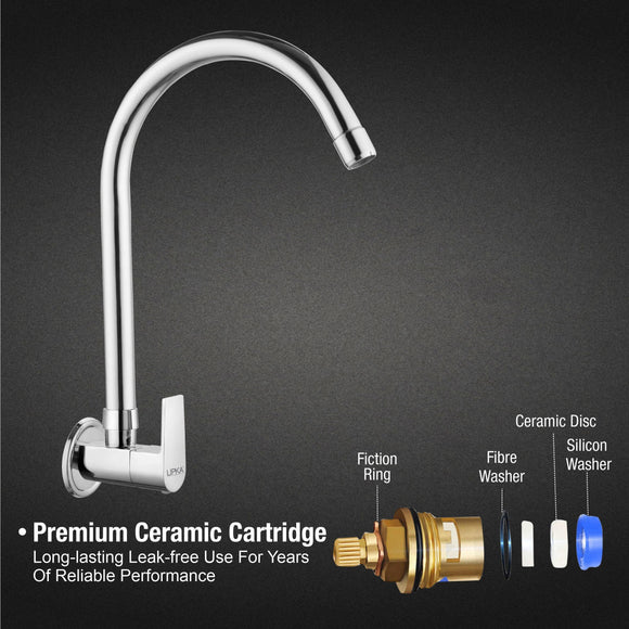 Victory Sink Tap Brass Faucet with Round Swivel Spout (20 Inches) - LIPKA - Lipka Home