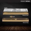 Marble Insert Shower Drain Channel - Yellow Gold (36 x 2 Inches) - LIPKA - Lipka Home