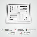 Pink Exclusive Square Floor Drain (6 x 6 Inches) - LIPKA - Lipka Home