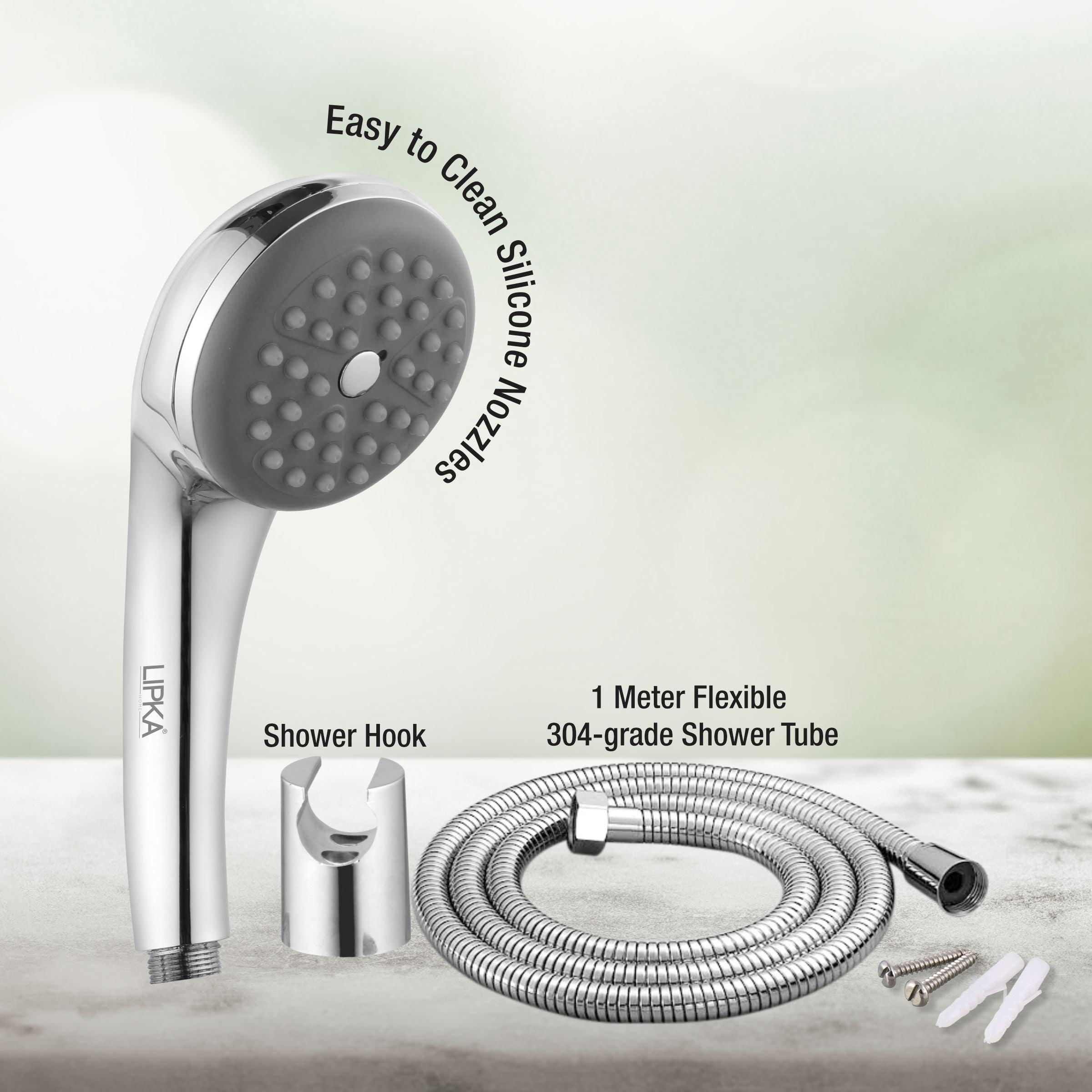 Digit Hand Shower with Wall Hook & 304-Grade Shower Tube - LIPKA - Lipka Home